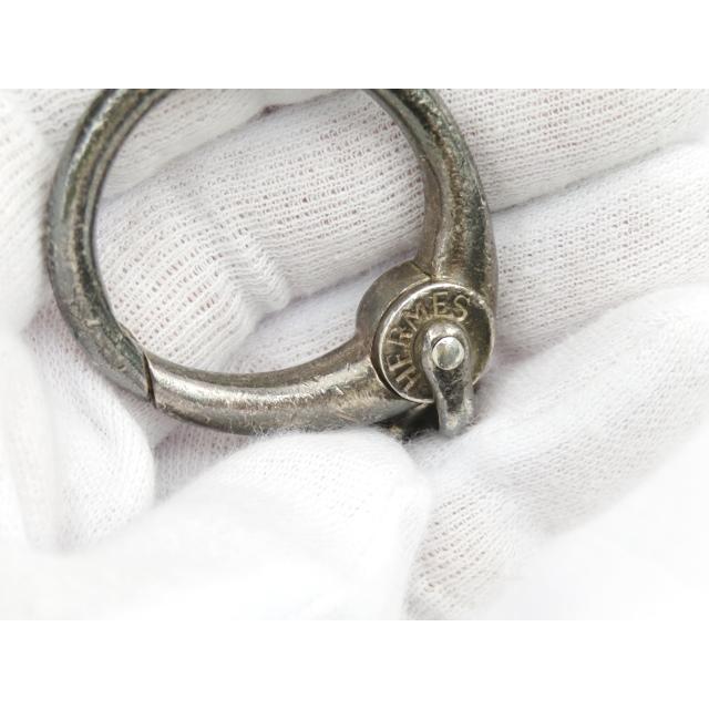 □中古□ エルメス H キーリング キーホルダー 鍵 SV 【18862