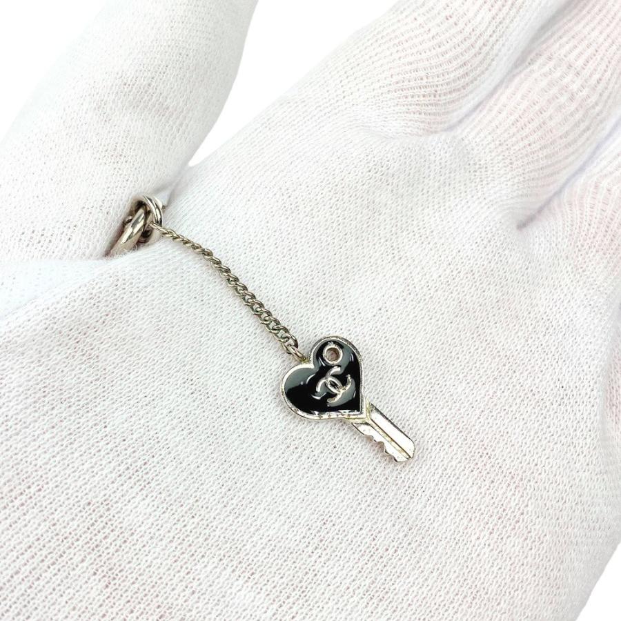 □美品□ シャネル カデナ 鍵 カギ ハート ネックレス アクセサリー SS