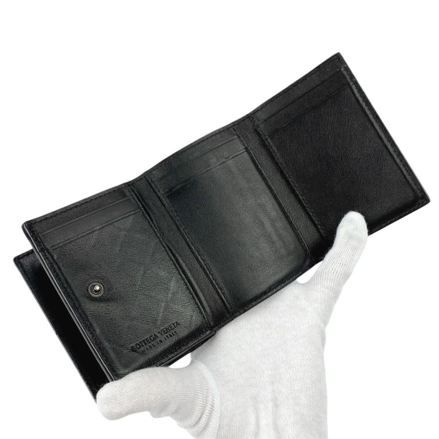 □美品□ ボッテガヴェネタ コンパクト 3つ折り 財布 イントレ  
