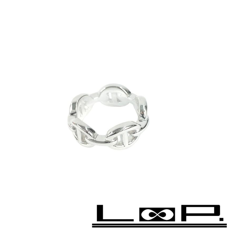 ◇SALE◇ □新同□磨き済□ エルメス シェーヌダンクル リング 指輪 