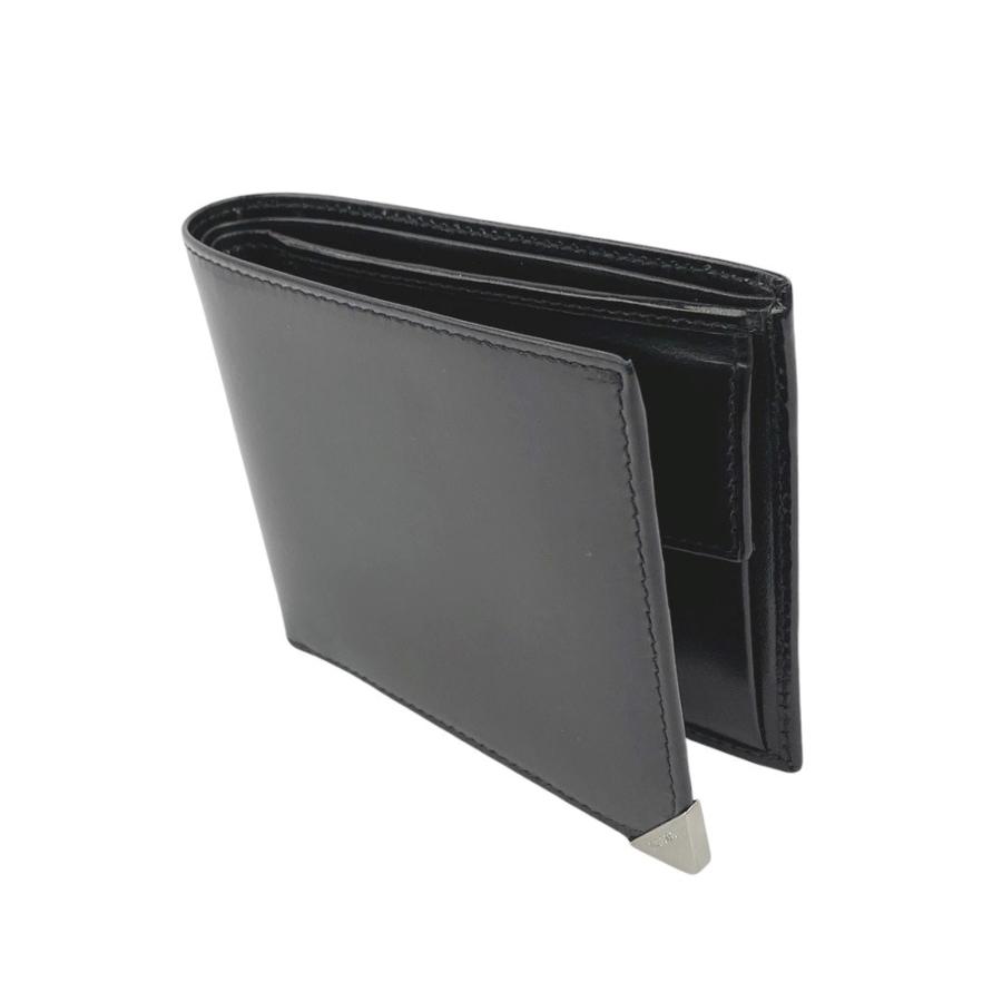 □未使用□ プラダ 2つ折り 財布 メンズ レザー ブラック NERO M738 箱  