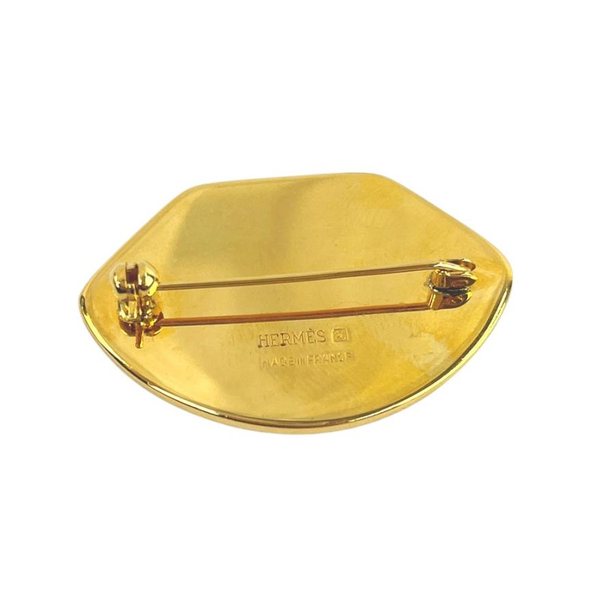 ■美品■　エルメス エマイユ ブローチ アクセサリー ブラック ゴールド GP 箱 【200168】8 |  | 01