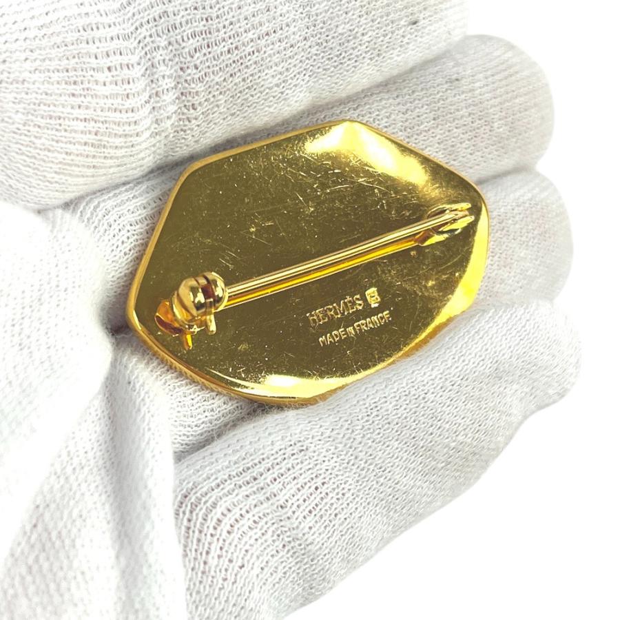 ■美品■　エルメス エマイユ ブローチ アクセサリー ブラック ゴールド GP 箱 【200168】8 |  | 05