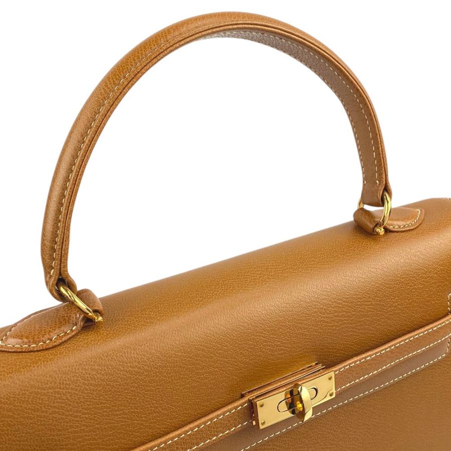 MORABITO】ハンドバッグ スカラ28 ゴールド金具 レザー ベージュ
