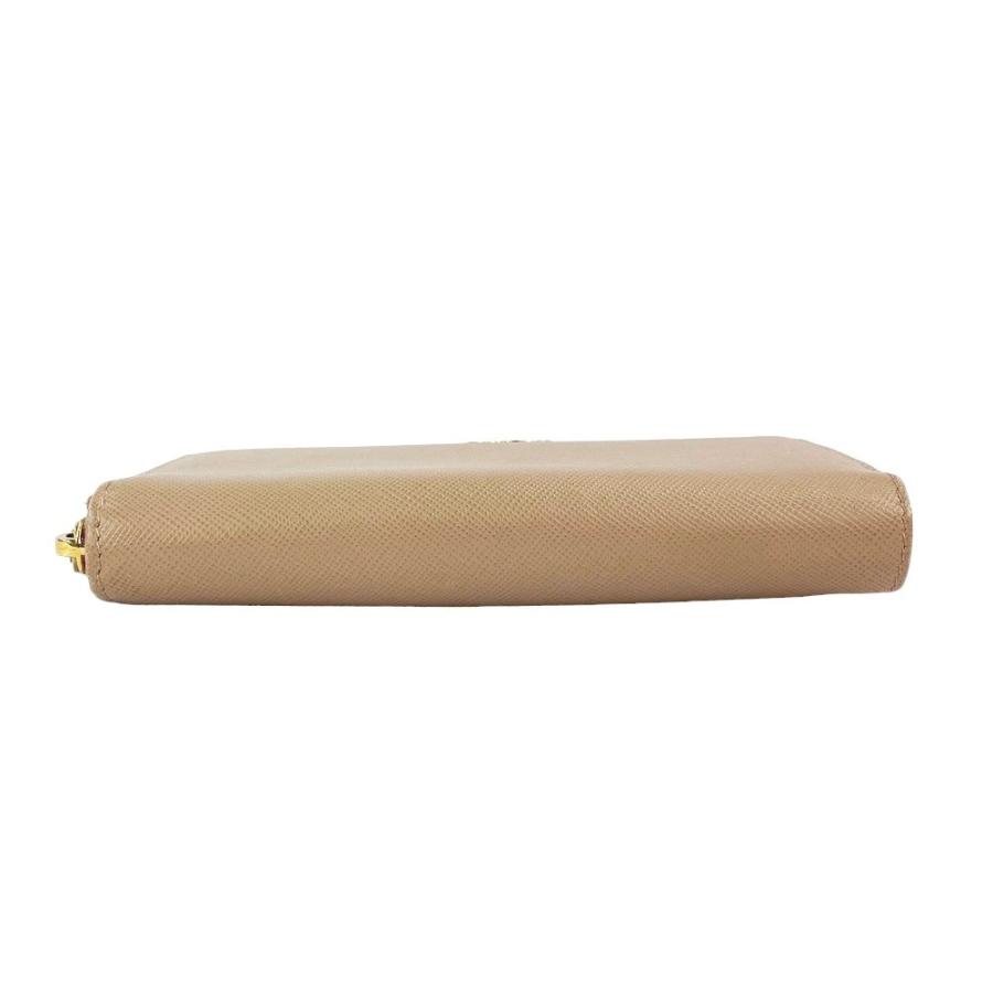 □中古□ プラダ 二つ折り コンパクト ラウンド ファスナー 財布