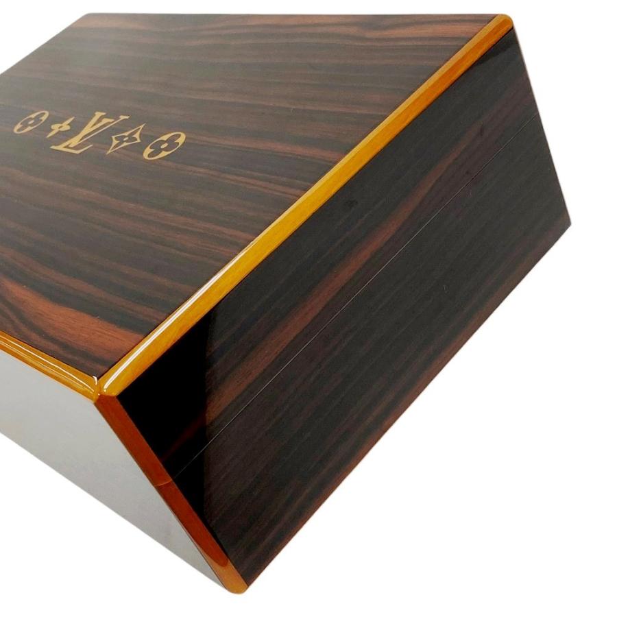 ■新同■　ルイヴィトン コフレ 75 シガール ヒュミドール シガレットケース 葉巻 ウッド ブラウン M58562 箱 【209895】★ |  | 07