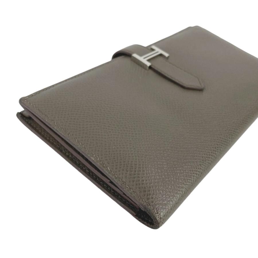 ◆SALE◆　■中古■　エルメス ベアン スフレ 長財布 エプソン エタン Z刻 【213762】★ ◇SALE◇ □中古□ エルメス ベアン スフレ 長財布 エプソン エタン Z