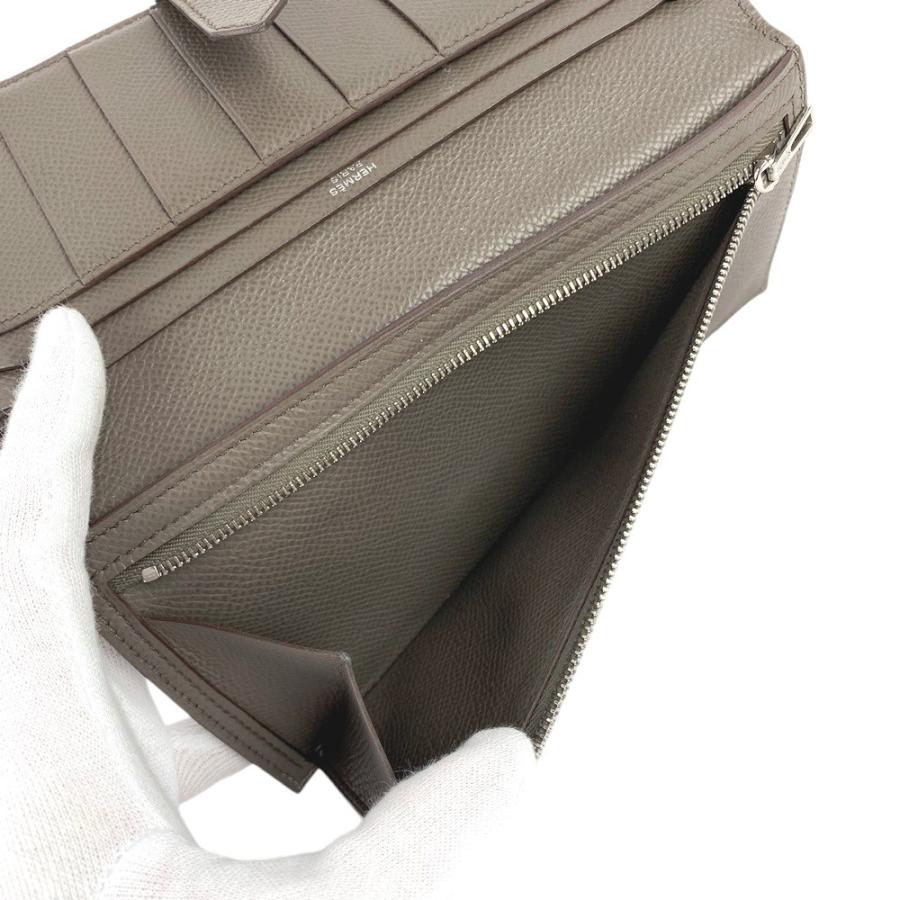 ◆SALE◆　■中古■　エルメス ベアン スフレ 長財布 エプソン エタン Z刻 【213762】★ ◇SALE◇ □中古□ エルメス ベアン スフレ 長財布 エプソン エタン Z