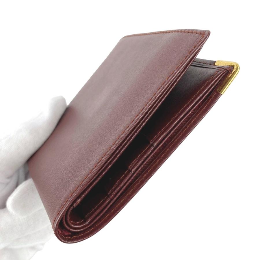 ◇SALE◇ □美品□ カルティエ マスト 2つ折り 小銭入れ 財布 レザー