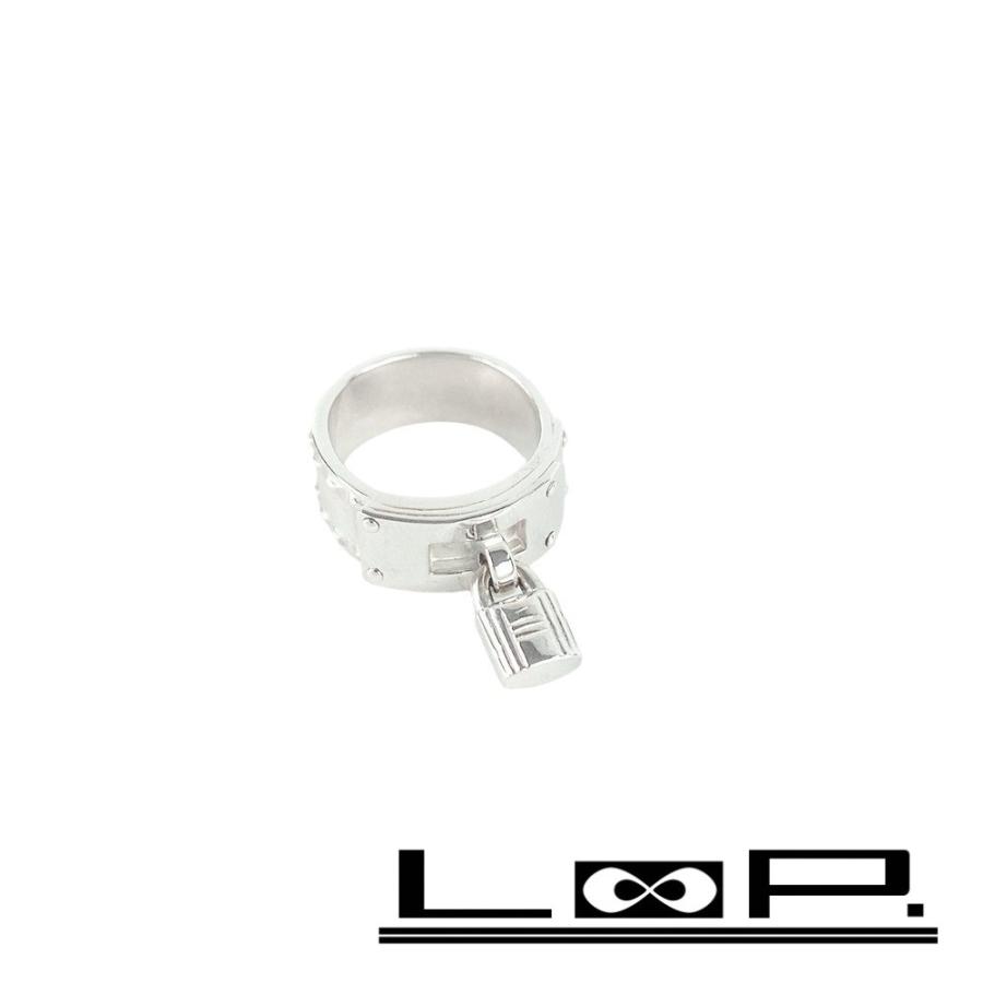 エルメス ■新同■ ケリー リング 指輪 アクセサリー シルバーゴールド  K18 750 #47 10.5g 【218880】◇ | 