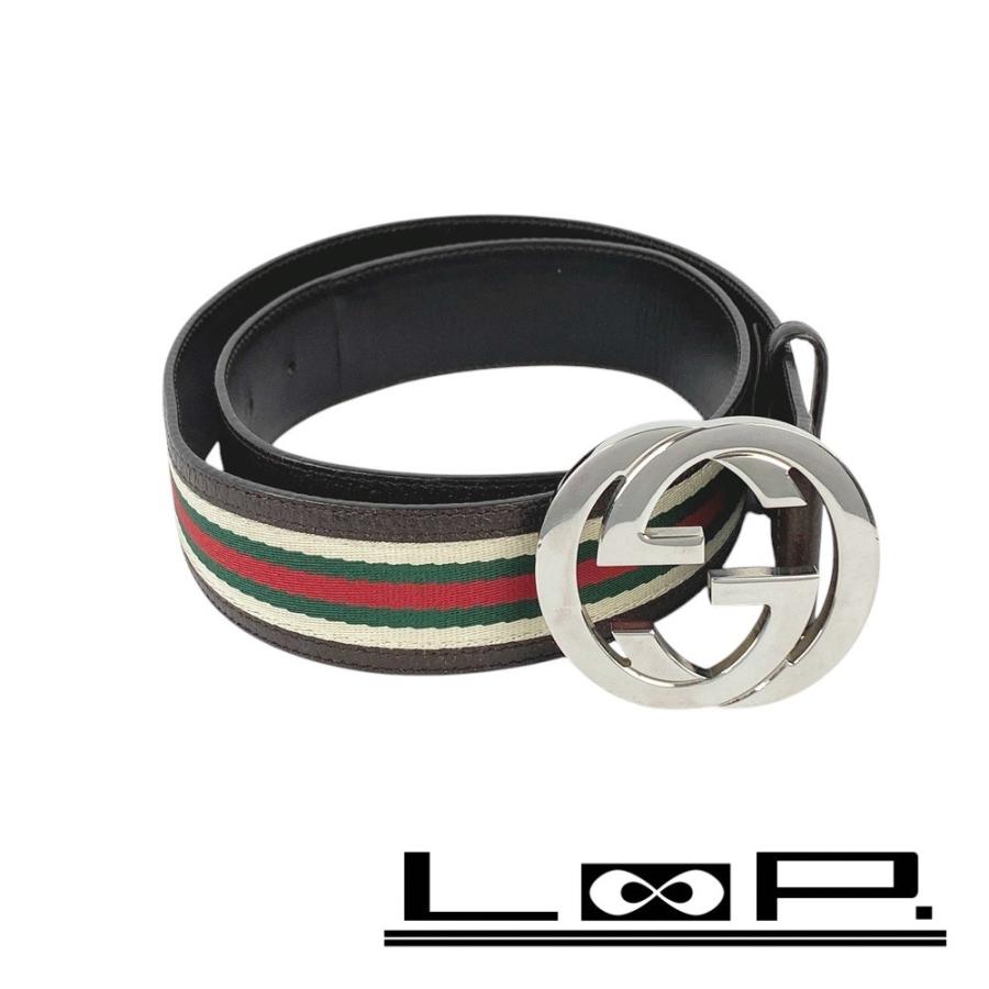 ◇SALE◇ □美品□ グッチ ベルト インターロッキング シェリー SS