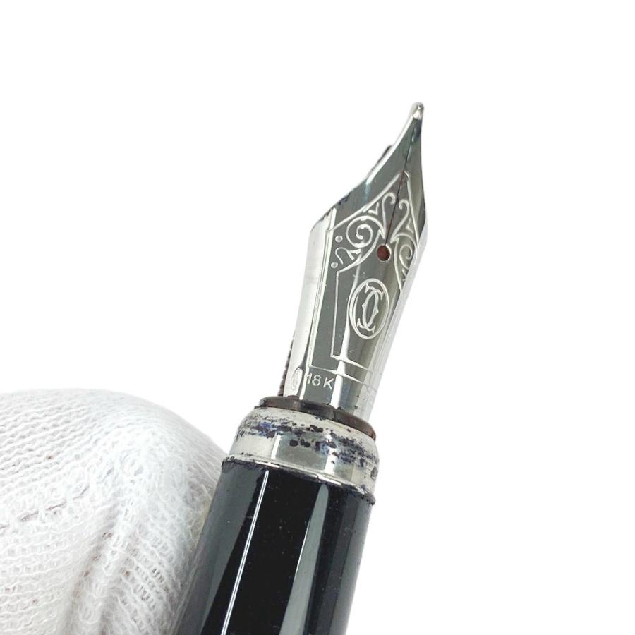 ◆SALE◆　■美品■　カルティエ 万年筆 筆記用具 文房具 ペン先 K18 750 シルバー 【221149】◇ ◇SALE◇ □美品□ カルティエ 万年筆 筆記用具 文房具 ペン先 K18 750