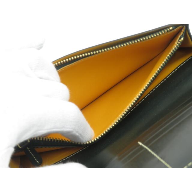 □美品□ ガンゾ 長財布 レザー ダークグリーン 【23118】 : LOOPLAND  