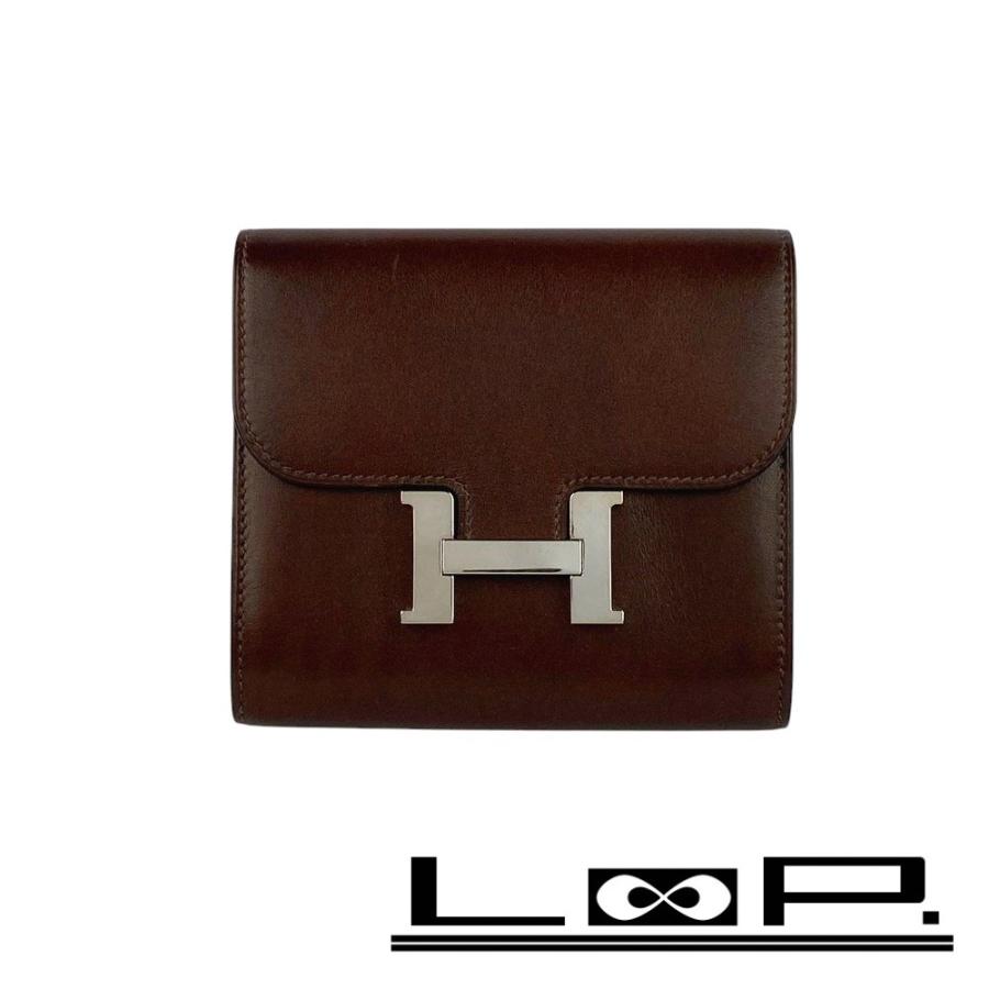 □美品□ エルメス コンスタンス 財布 コンパクト ボックス