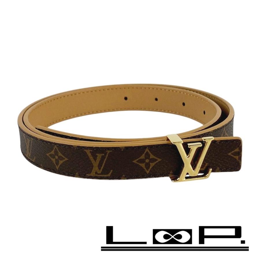 □新同□ ルイヴィトン サンチュール イニシャル ベルト モノグラム