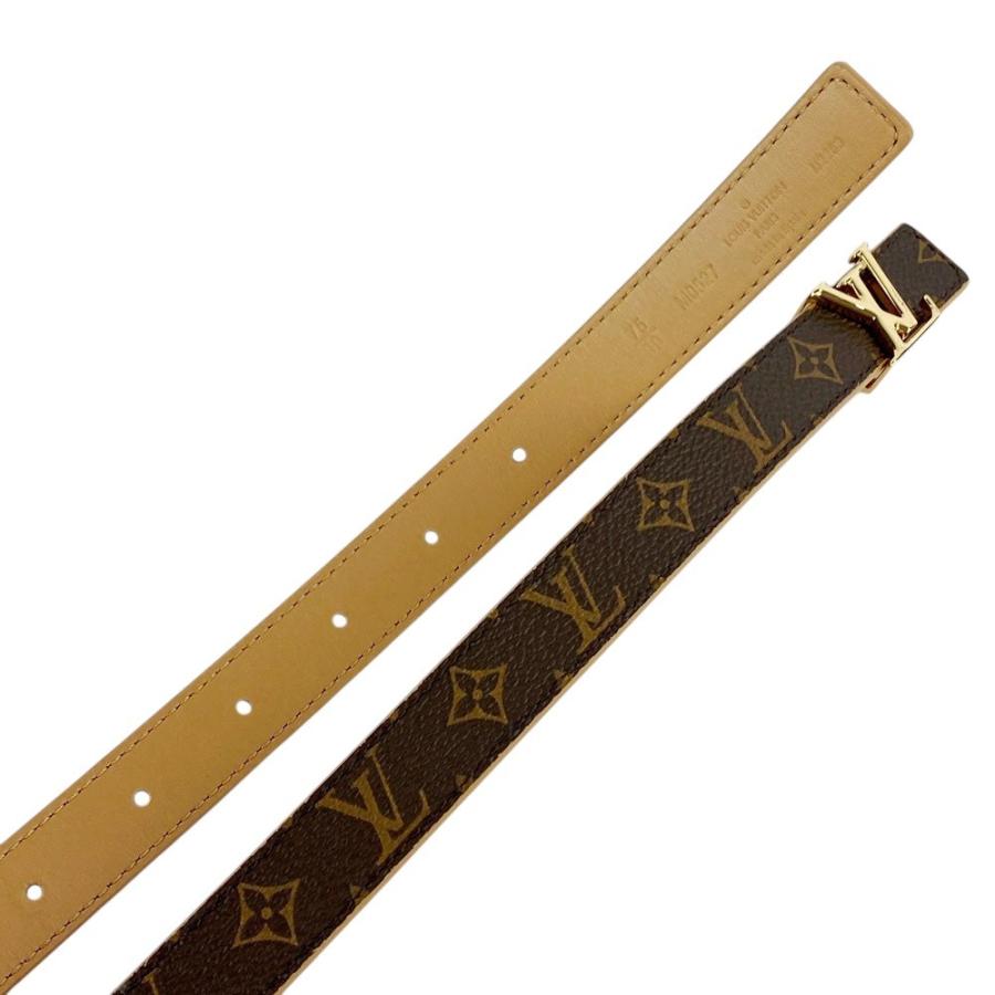 □新同□ ルイヴィトン サンチュール イニシャル ベルト モノグラム
