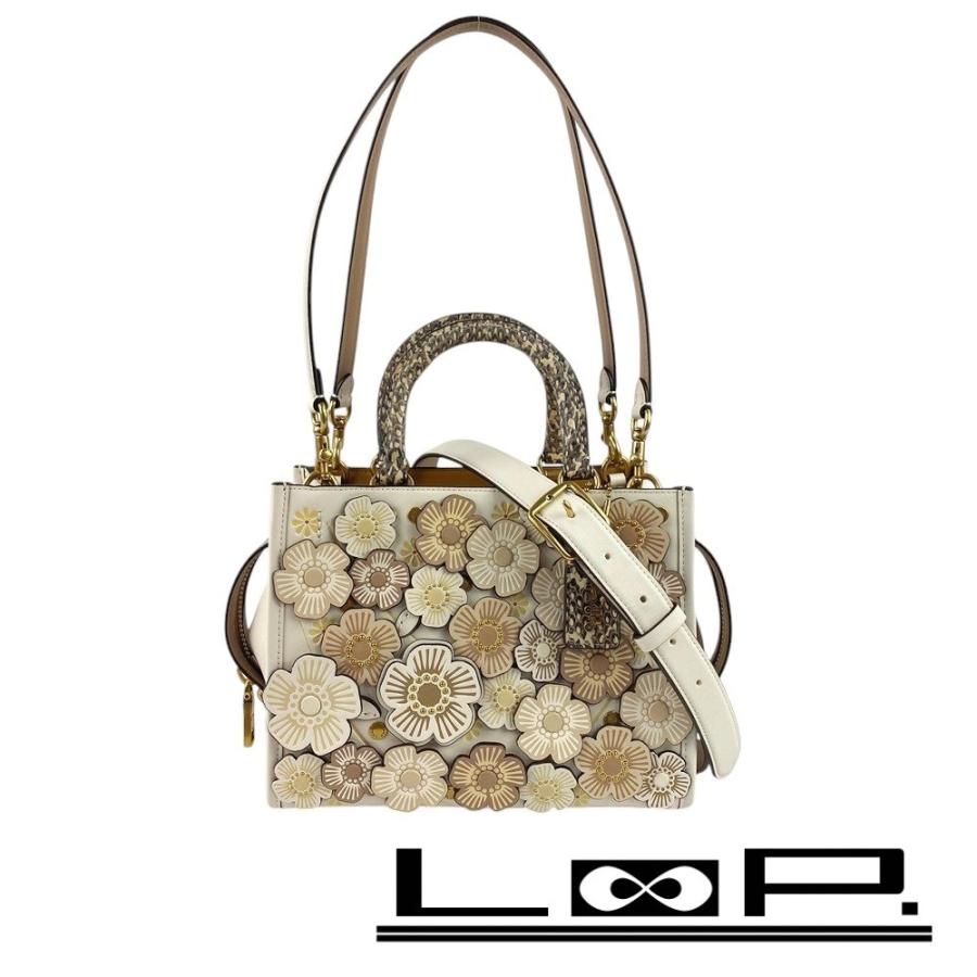 正規品　超美品 COACH ローグ25 ウィズティーローズ レザー 2way 楽天市場】COACH（コーチ）ローグ25 ウィズティーローズ