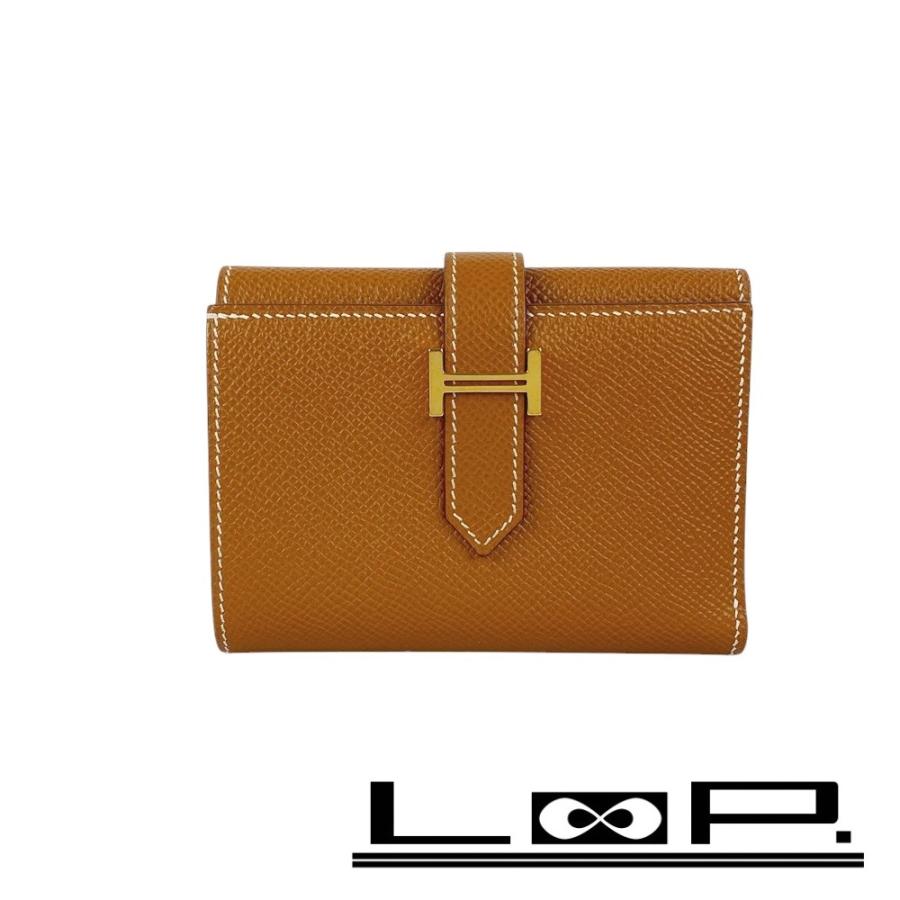 ◇SALE◇ □新同□ エルメス ベアンコンビネ 三つ折り 財布 エプソン 