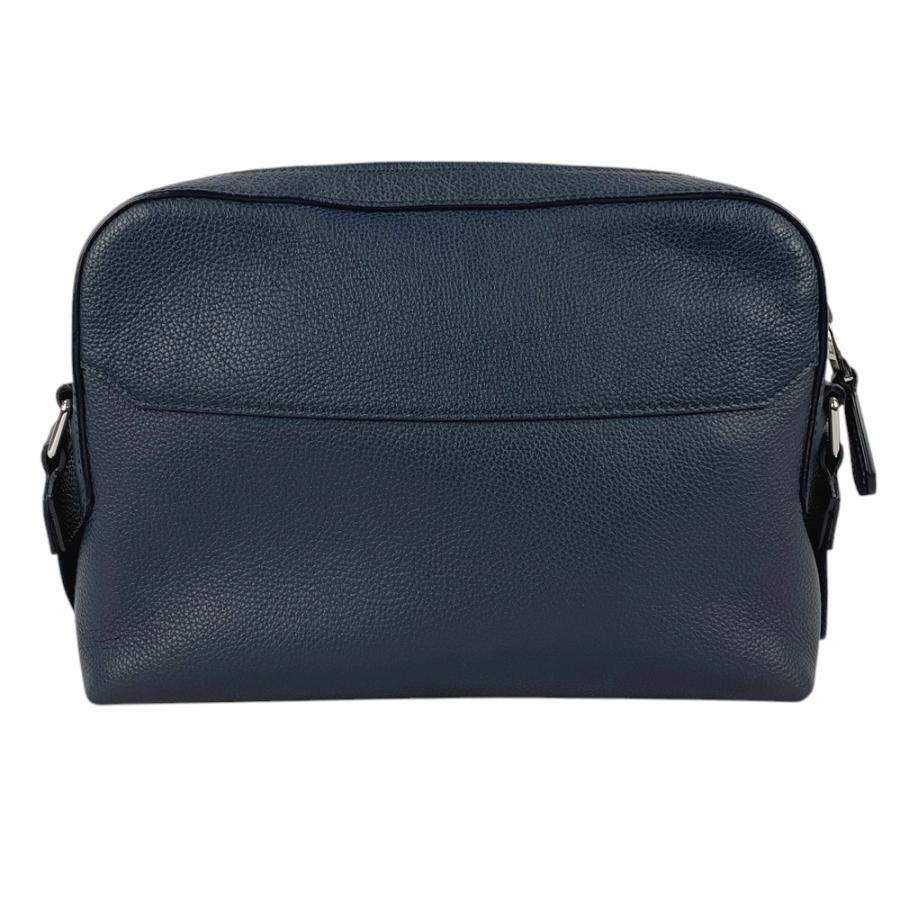 ■美品■　ダンヒル ショルダー バッグ カバン 肩掛け レザー ネイビー シルバー 【257346】◇ □美品□ ダンヒル ショルダー バッグ カバン 肩掛け レザー ネイビー
