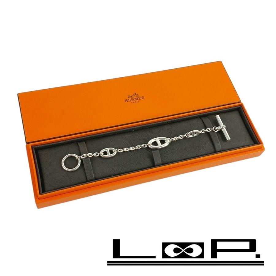 □美品□ エルメス ファランドール ブレスレット シルバー SV925 #SH 