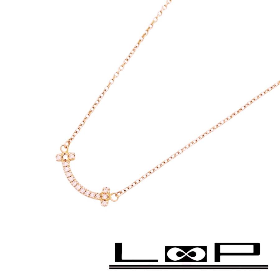 □美品□ ティファニー Tスマイル ミニマイクロ ネックレス  