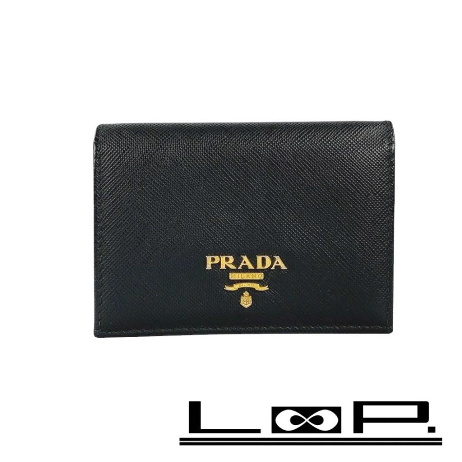 ■中古■　プラダ カード ケース 名刺入れ ビジネス 仕事 サフィアーノ ブラック 黒 【263392】◇ □中古□ プラダ カード ケース 名刺入れ ビジネス 仕事 サフィアーノ