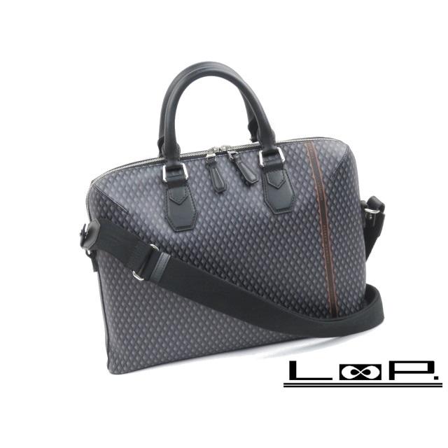 □美品□ ダンヒル 2WAY ビジネス ハンド バッグ ブラック PVC 【26522