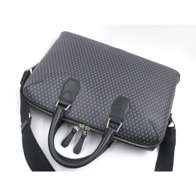 □美品□ ダンヒル 2WAY ビジネス ハンド バッグ ブラック PVC 【26522