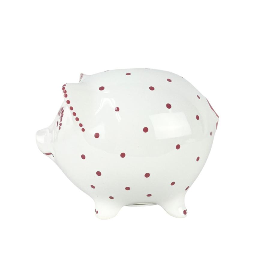 ティファニー ■美品■ ピギー バンク 貯金箱 ブタ ミニ 小物 陶器 ドット柄 ホワイト ピンク 箱 【266669】12 |  | 02