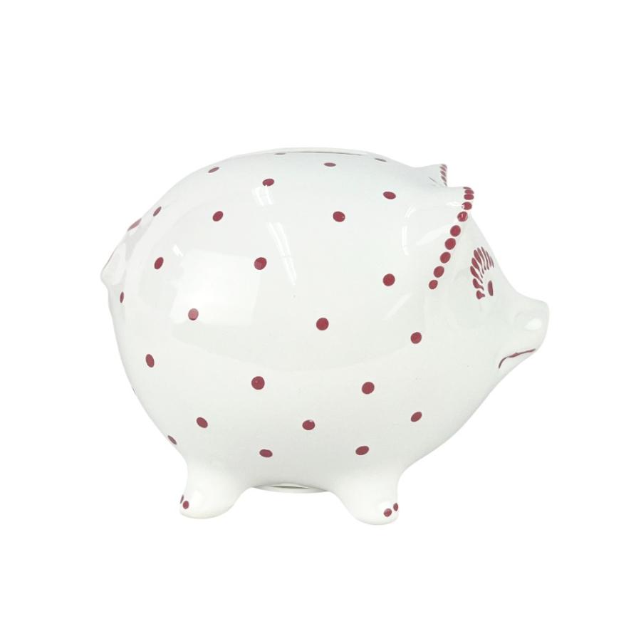 ティファニー ■美品■ ピギー バンク 貯金箱 ブタ ミニ 小物 陶器 ドット柄 ホワイト ピンク 箱 【266669】12 |  | 03