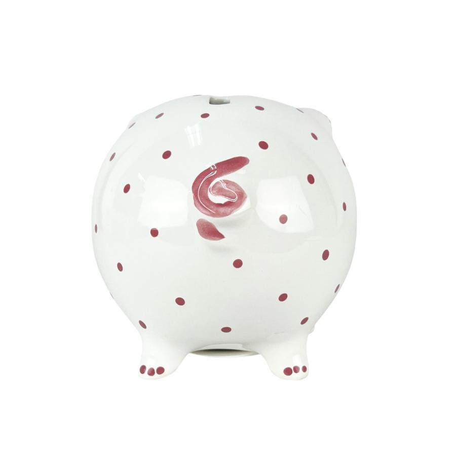 ティファニー ■美品■ ピギー バンク 貯金箱 ブタ ミニ 小物 陶器 ドット柄 ホワイト ピンク 箱 【266669】12 |  | 04