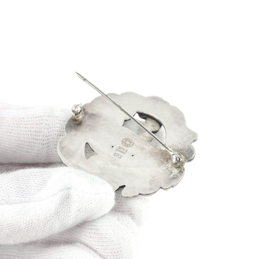 ◆SALE◆　■美品■　ジョージジェンセン ブローチ ムーンストーン 鳥 SV925 シルバー 123 18.9g 【266706】◇ |  | 04