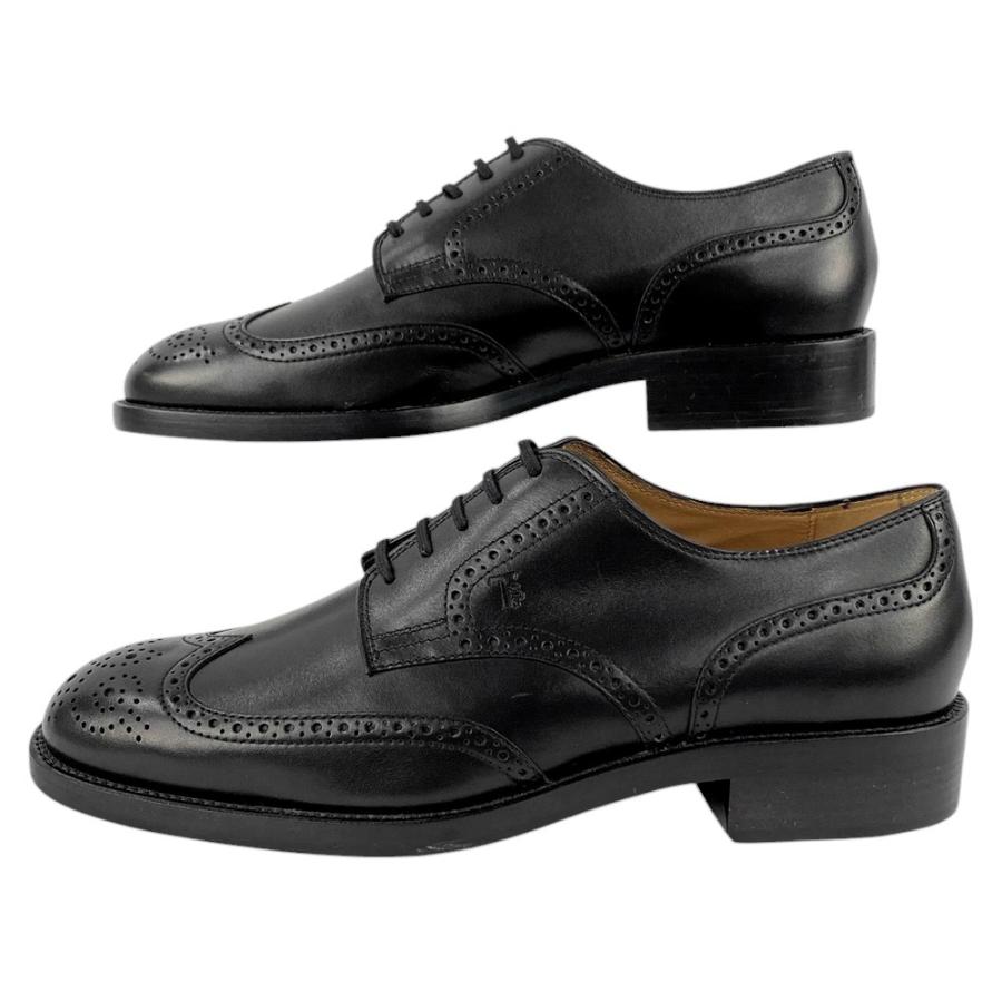 ■新同■　トッズ ローファー 革靴 シューズ 靴 メンズ レザー ブラック #8 【266768】□ |  | 01