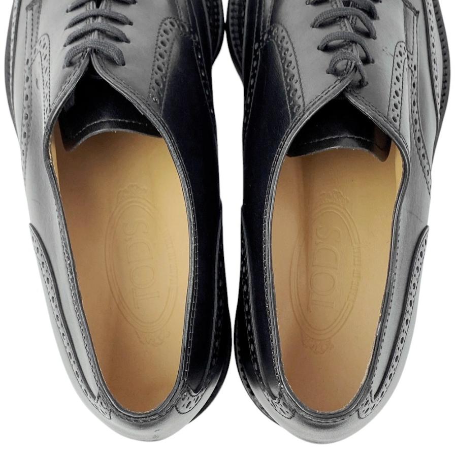 ■新同■　トッズ ローファー 革靴 シューズ 靴 メンズ レザー ブラック #8 【266768】□ |  | 06