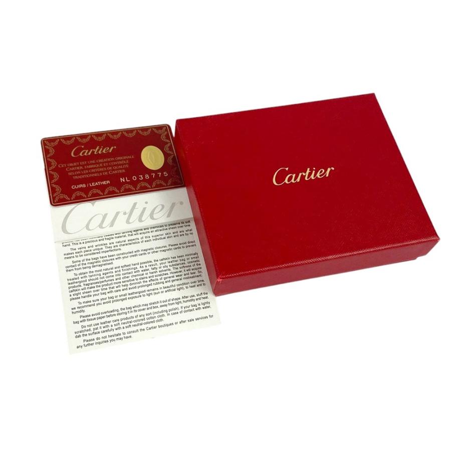 ■未使用■　カルティエ がま口 財布 コンパクト 小銭入れ カードケース レザー L3000601 箱 【268014】◇ |  | 09