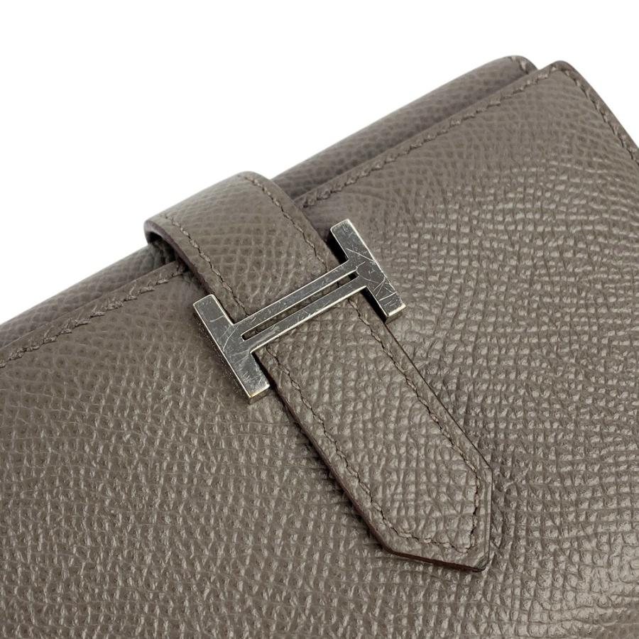◇SALE◇ □美品□ エルメス ベアンコンビネ 三つ折り 財布 エプソン  