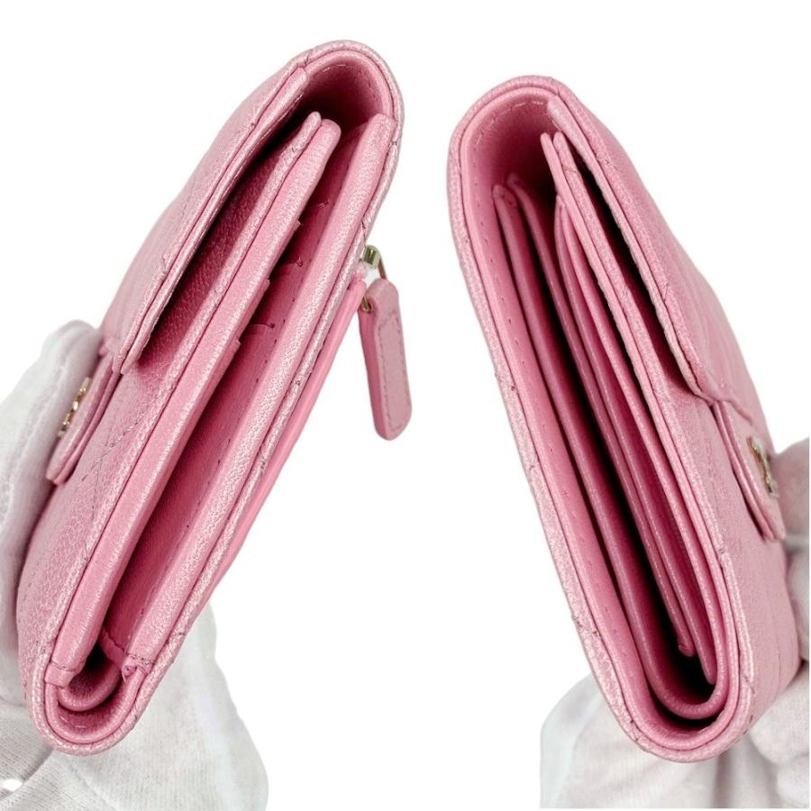 ◆SALE◆　■新同■　シャネル マトラッセ タイムレス クラシック 三つ折り 財布 ウォレット レザー ピンク AP0231 箱 【277078】〇 CHANEL - ◇SALE◇ □新同□ シャネル マトラッセ タイムレス