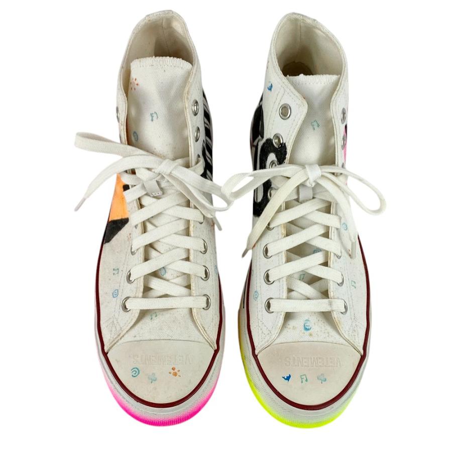 ■美品■　ヴェトモン スニーカー シューズ 靴  メンズ キャンバス ホワイト マルチカラー 25.3cm 【279263】□ |  | 04