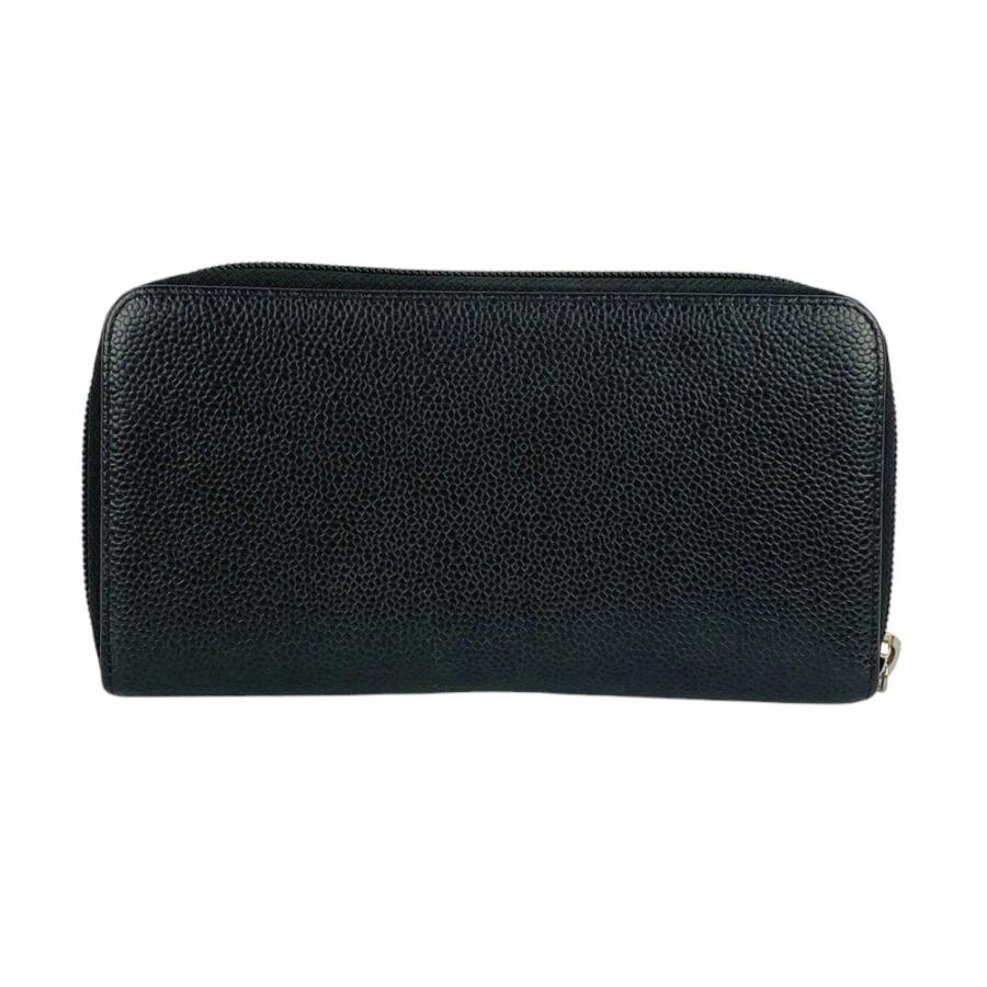 ◆SALE◆　■美品■　シャネル ラウンド ジップ 長財布 キャビア スキン レザー ブラック 【283345】1 ◇SALE◇ □美品□ シャネル ラウンド ジップ 長財布 キャビア スキン