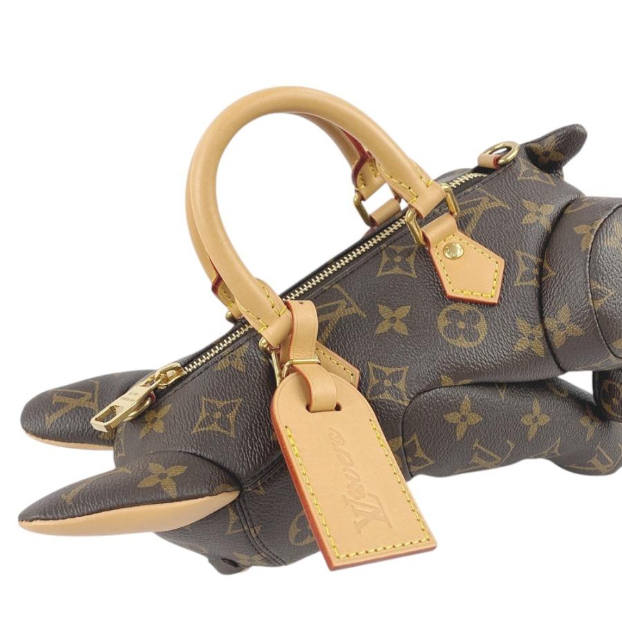□新同□犬□ ルイヴィトン プーチ バッグ 2WAY ハンド モノグラム