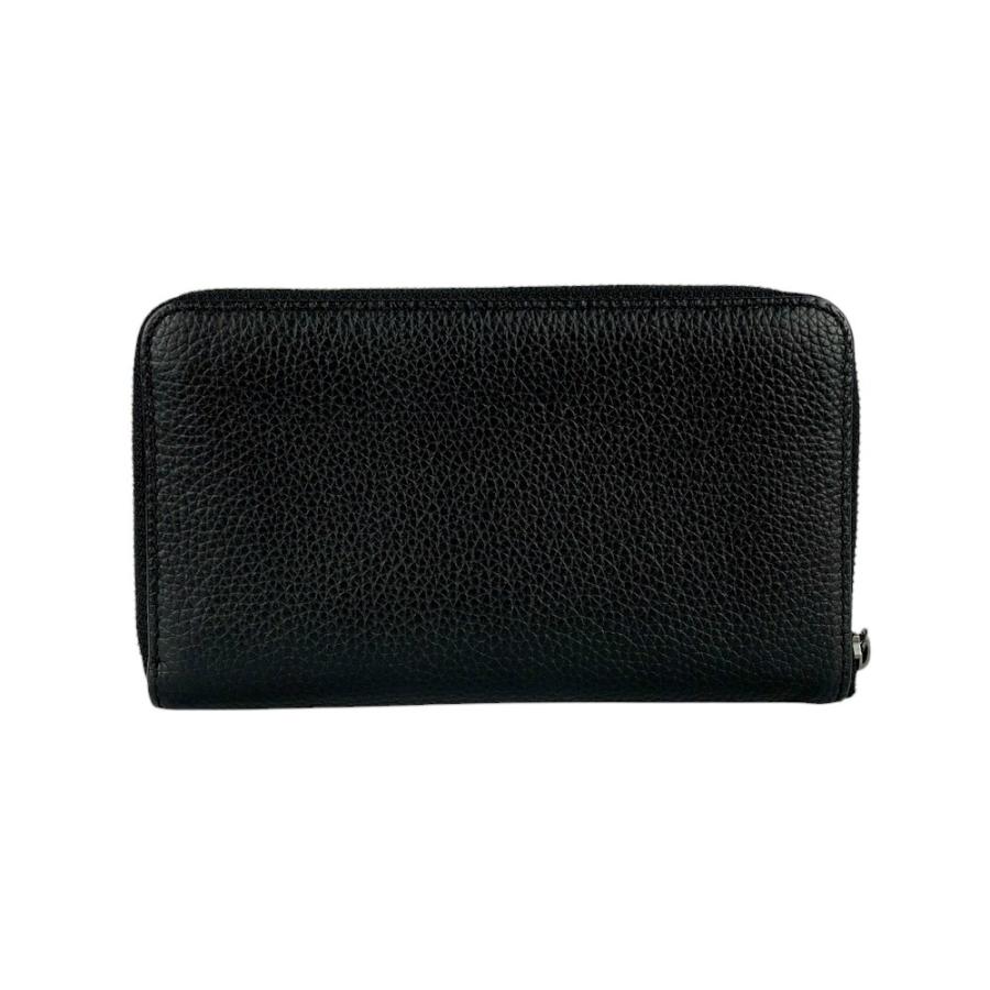 ■新同■　コーチ レキシー 恐竜 2つ折り コンパクト ジップ 長財布 財布 ラメ レザー ブラック 【285356】3 □新同□ コーチ レキシー 恐竜 2つ折り コンパクト ジップ 長財布