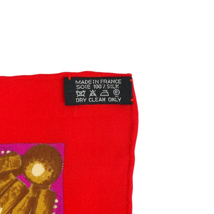 ■美品■　エルメス カレ 70 スカーフ PROMENADES DE PARIS ピンク レッド シルク 【287756】1 |  | 05