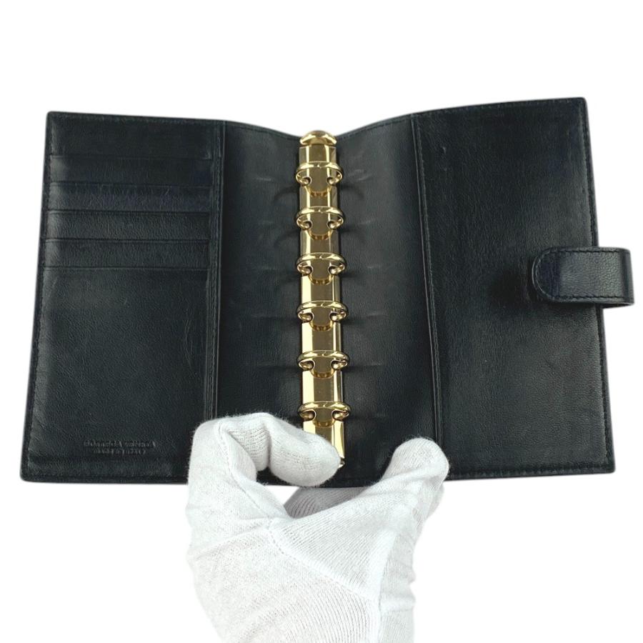 SALE!!!!■美品■　ボッテガヴェネタ 手帳カバー 6穴 イントレチャート レザー ブラック Z00901 【291579】8 |  | 07