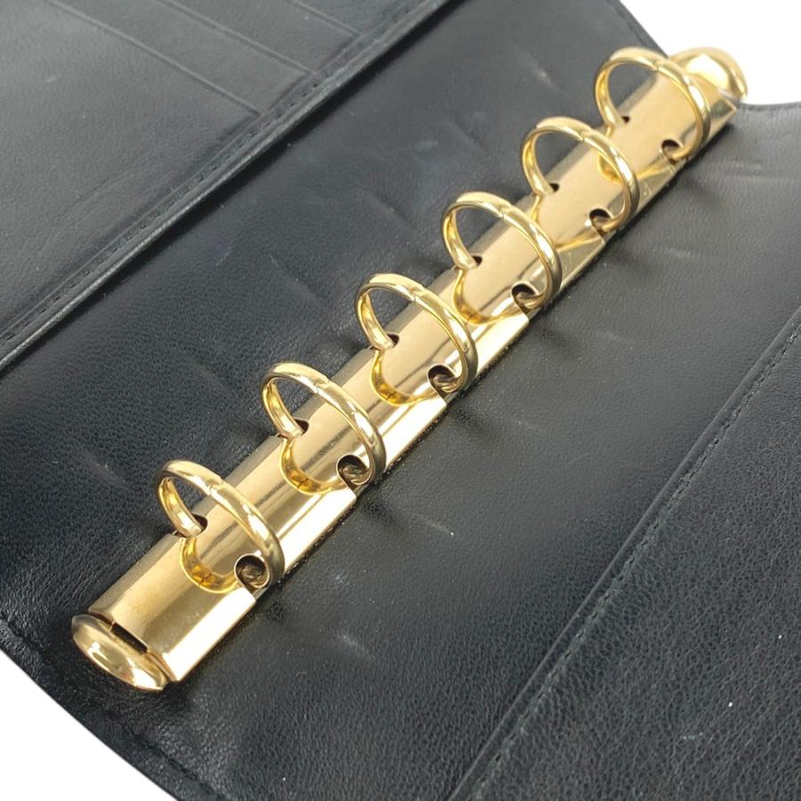 SALE!!!!■美品■　ボッテガヴェネタ 手帳カバー 6穴 イントレチャート レザー ブラック Z00901 【291579】8 |  | 08