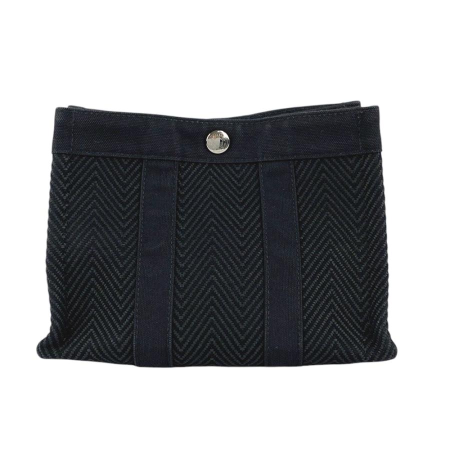 ■中古■　エルメス ミニカバス ポーチ バッグ キャンバス トワル ブラック 【292156】5 |  | 01