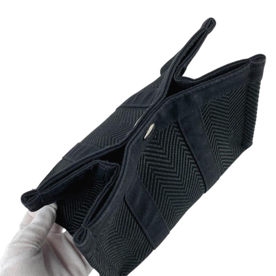 ■中古■　エルメス ミニカバス ポーチ バッグ キャンバス トワル ブラック 【292156】5 |  | 05