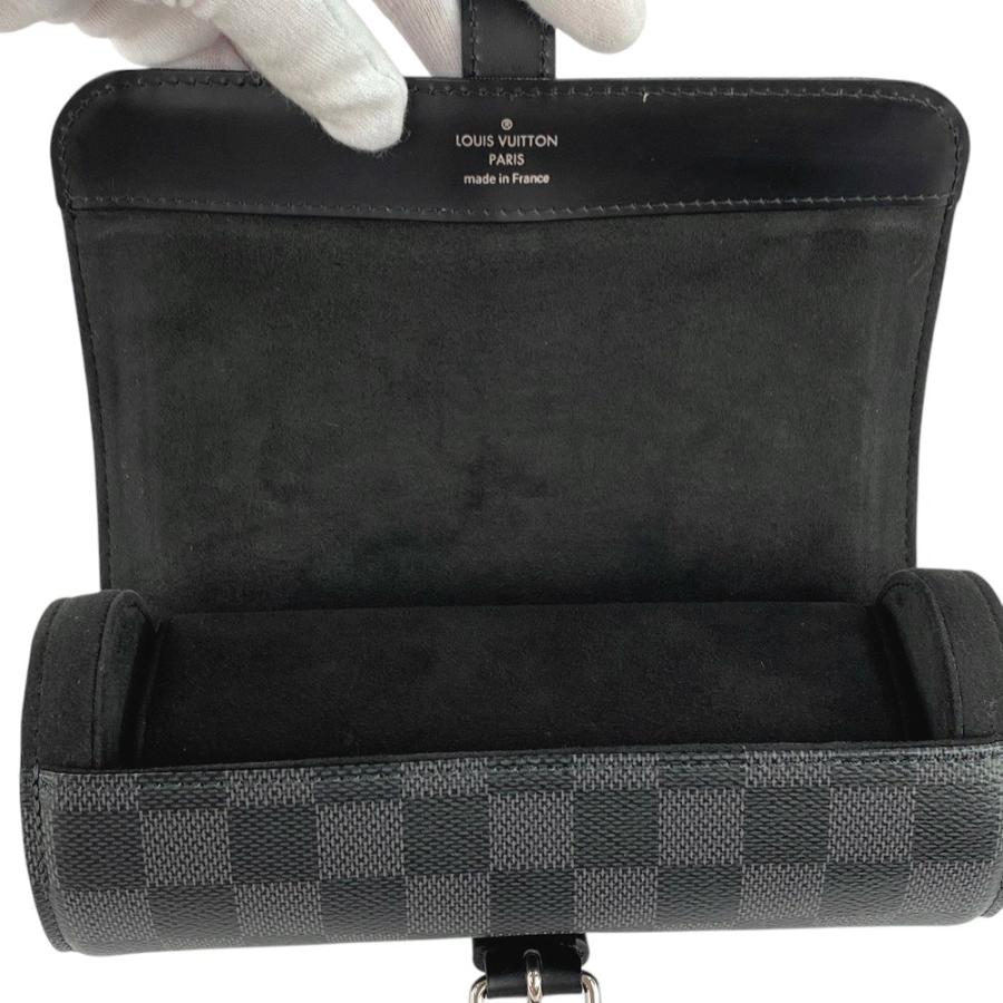 ■新同■　ルイヴィトン エテュイ3 モントル 時計 アクセサリー ケース ダミエ グラフィット N41137 【292491】1 |  | 06