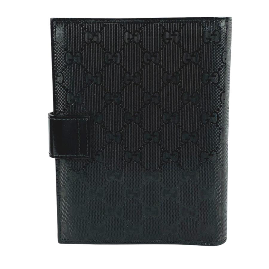 ◆SALE◆　■新同■　グッチ インプリメ GG 手帳カバー メモ  6穴 レザー ブラック 115241 箱 【295089】8 |  | 01