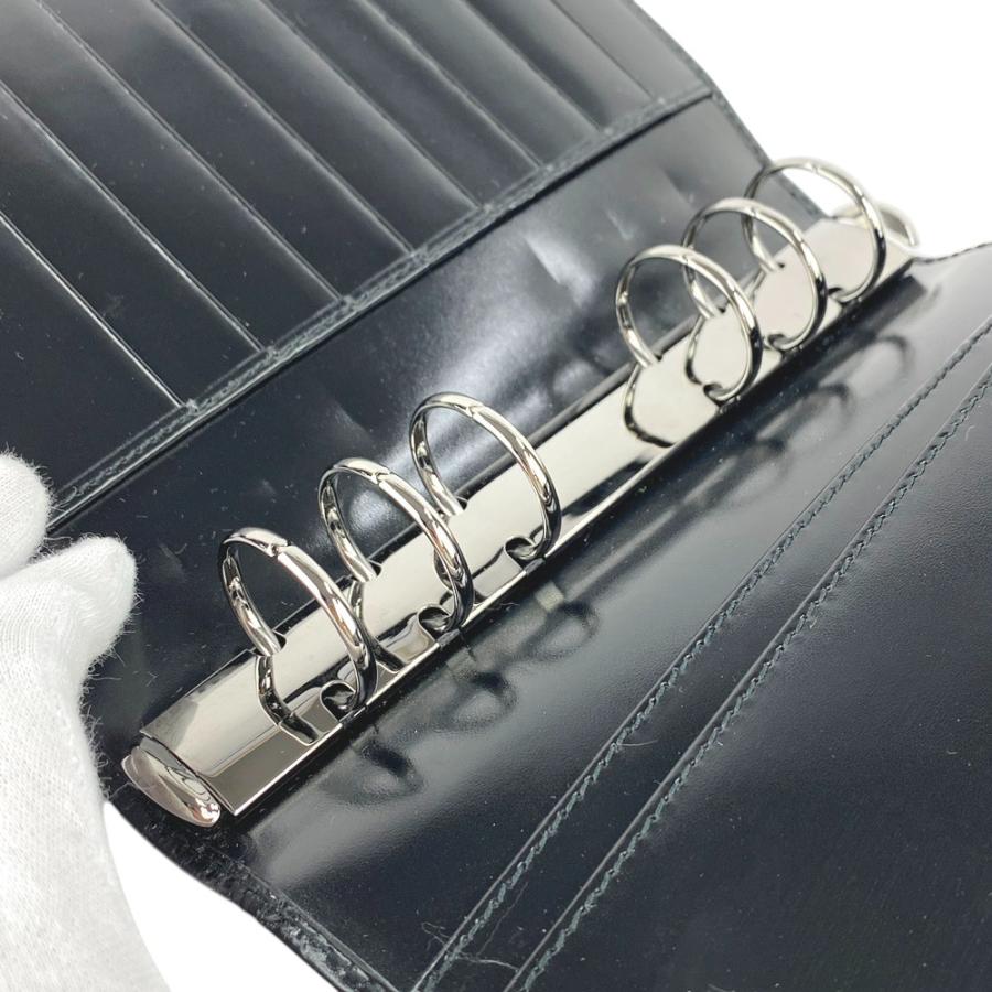 ◆SALE◆　■新同■　グッチ インプリメ GG 手帳カバー メモ  6穴 レザー ブラック 115241 箱 【295089】8 |  | 07