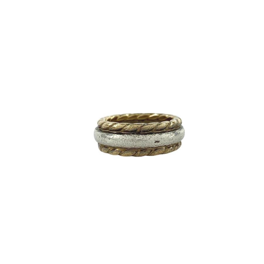 □中古□ヴィンテージ□ エルメス コンビ リング 指輪 アクセサリー